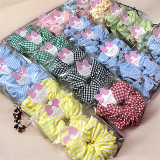 (Siêu To 15CM) Cột Tóc Scrunchies Hoạ Tiết Đủ Mẫu