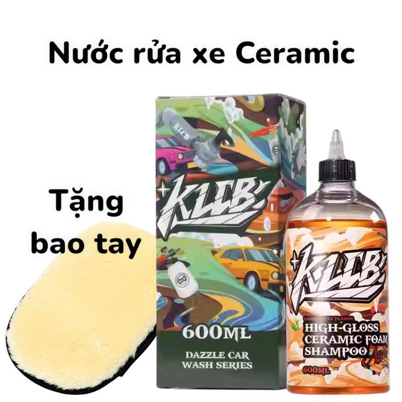 KLCB A9 Nước rửa xe Ceramic kháng nước hai trong một 600ml - Tặng bao tay - Chất lỏng tiện lợi - Bảo