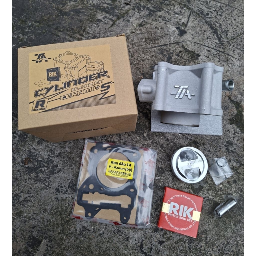 Lòng kiếng TA racing 62mm dành cho Vario,AB,PCX 2val (ắc piston 14mm)