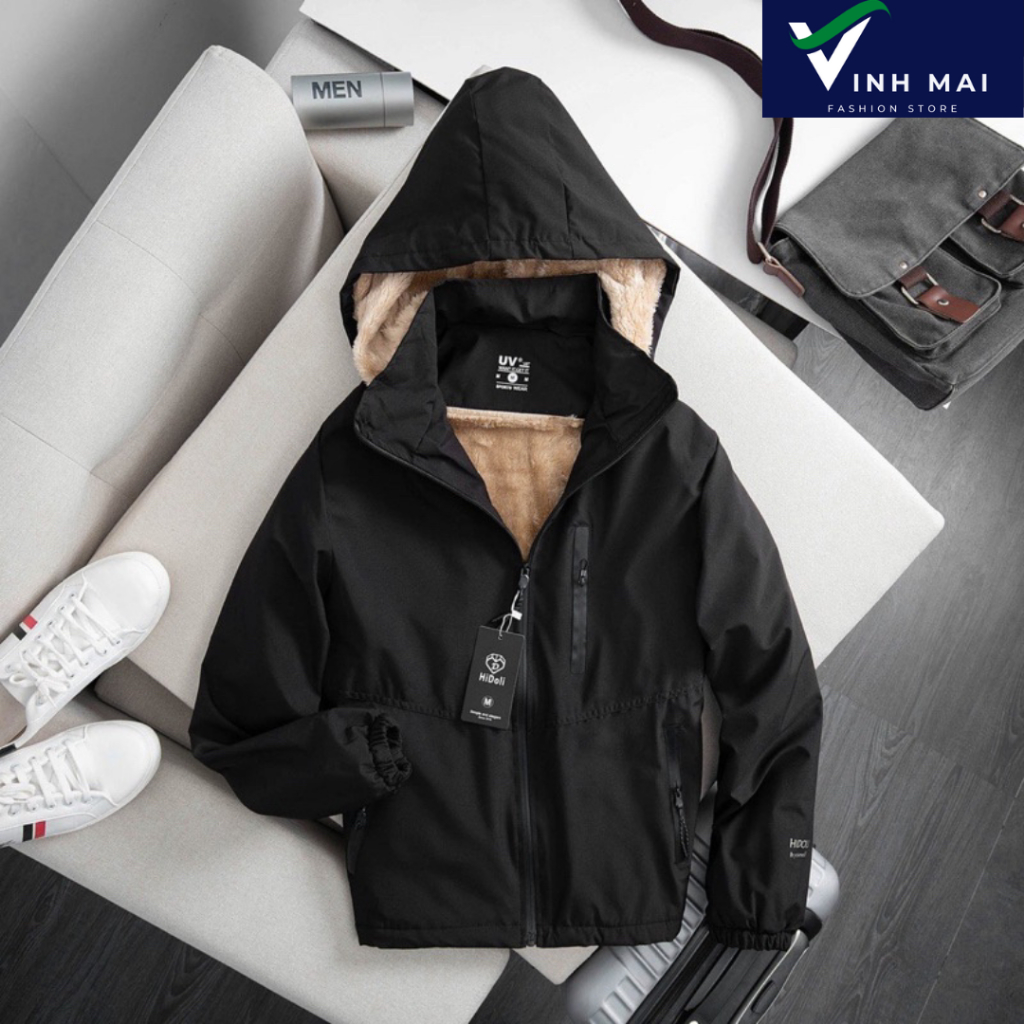 Áo khoác gió nam nữ 2 lớp lót lông cừu cao cấp siêu ấm, áo gió nam nữ phủ nano chống gió cản bụi chống thấm nước