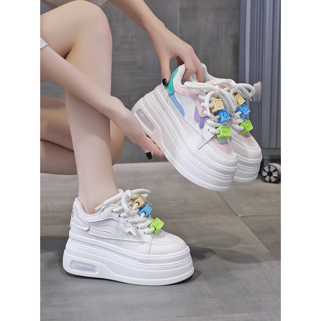 [ Hàng order ] Giày thể thao nữ đế độn 8cm