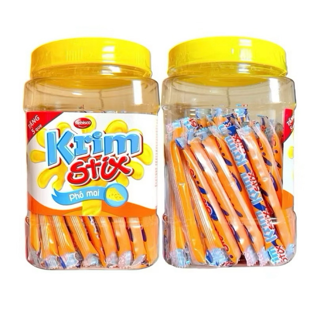 Kẹo Krim Stix Tan Chảy Kẹo Que Mềm Krim stix hũ 100 que