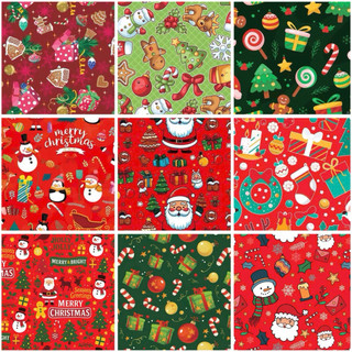 (Set 2 Tờ) Giấy Gói Quà Noel Kích Thước 50x70cm Phụ Kiện Quà Tặng Giáng Sinh