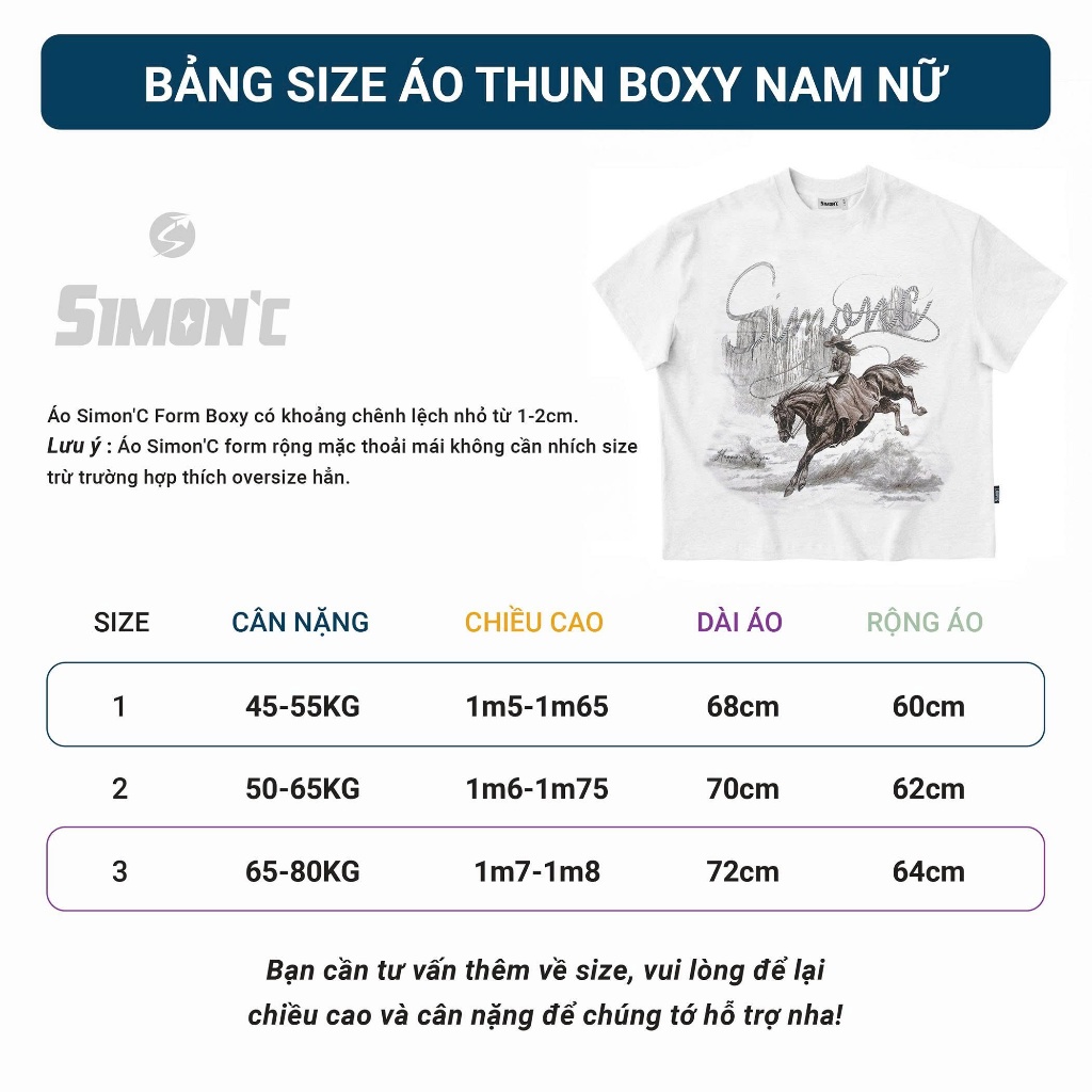 Áo Thun Form Big Boxy '' SIMON'C HORSE '' Cotton 100% Local Brand Unisex Cổ Tròn | BigBuy360 - bigbuy360.vn