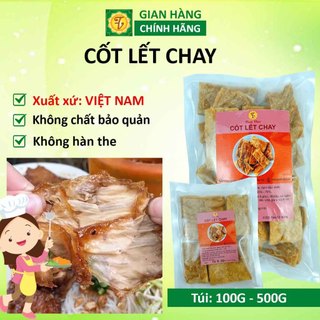Cốt lết chay 1kg 500g 300g 200g, cốt lết miếng chay, collet chay, đồ chay khô, thịt chay Tâm Việt