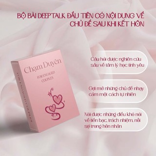  Bộ Bài Tình Yêu Chạm Duyên Boardgame Dành Cho Cặp Đôi Bộ Câu Hỏi Deeptalk Thấu Hiểu Cảm Xúc Kết Nối 2 Trái Tim - Hồng 