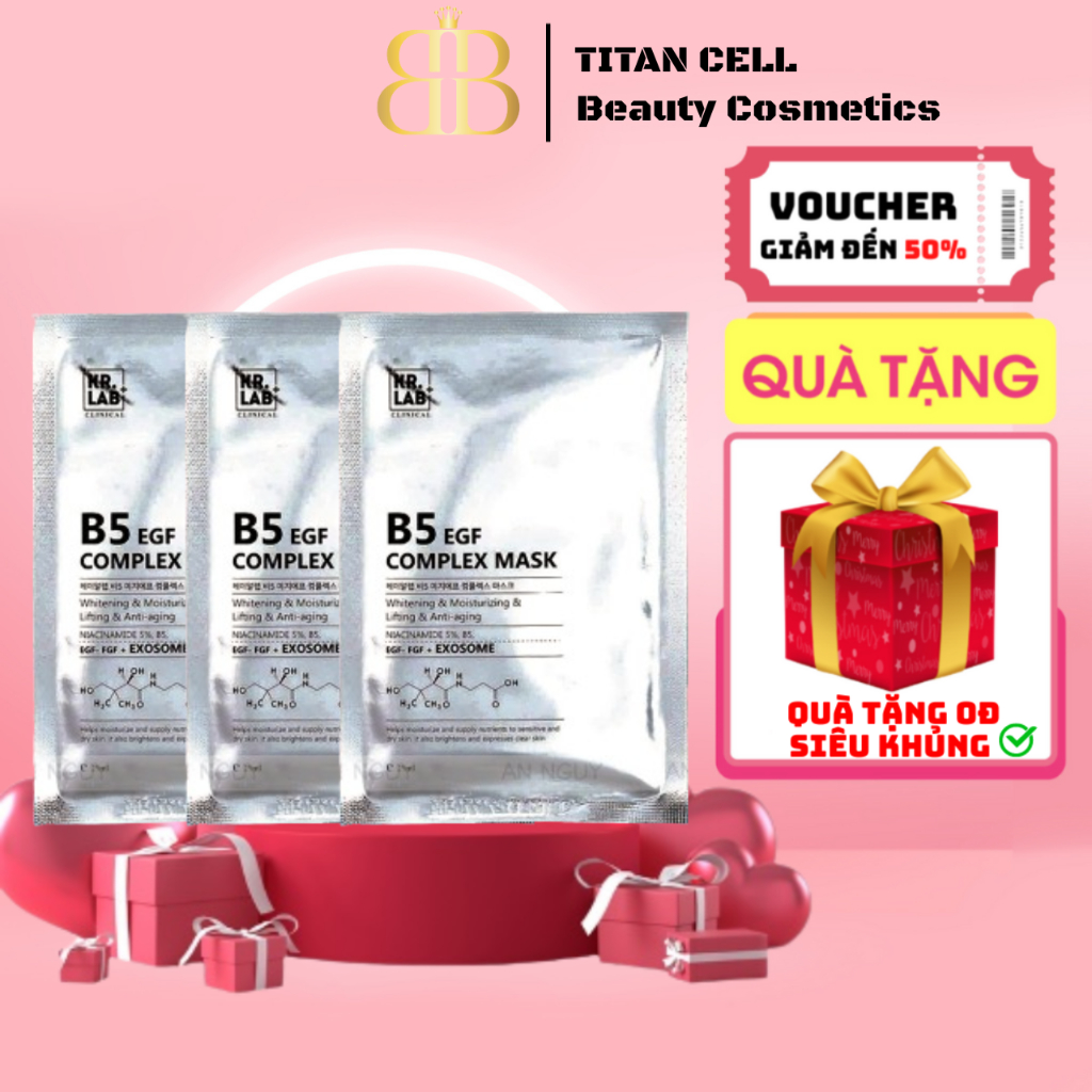 Mặt Nạ Phục Hồi Tái Sinh KR.LAB B5 EXOSOME EGF Complex Mask - 25ml/Miếng [ Auth Hàn Quốc ]