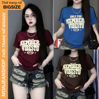  MonJeanShop – Áo BABY TEE In Chữ Bigsize không xù lông màu pastel xinh xắn nhiều màu AT9074 