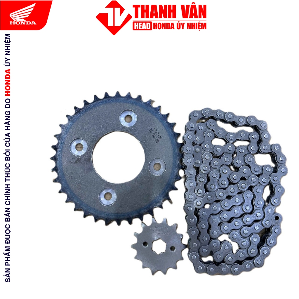 Bộ Nhông Xích Wave Rssxvalpha HONDA Wave Alpha 100,Wave Rs 100,Wave Rsx 100,Wave S 100 (H0640KTL640)