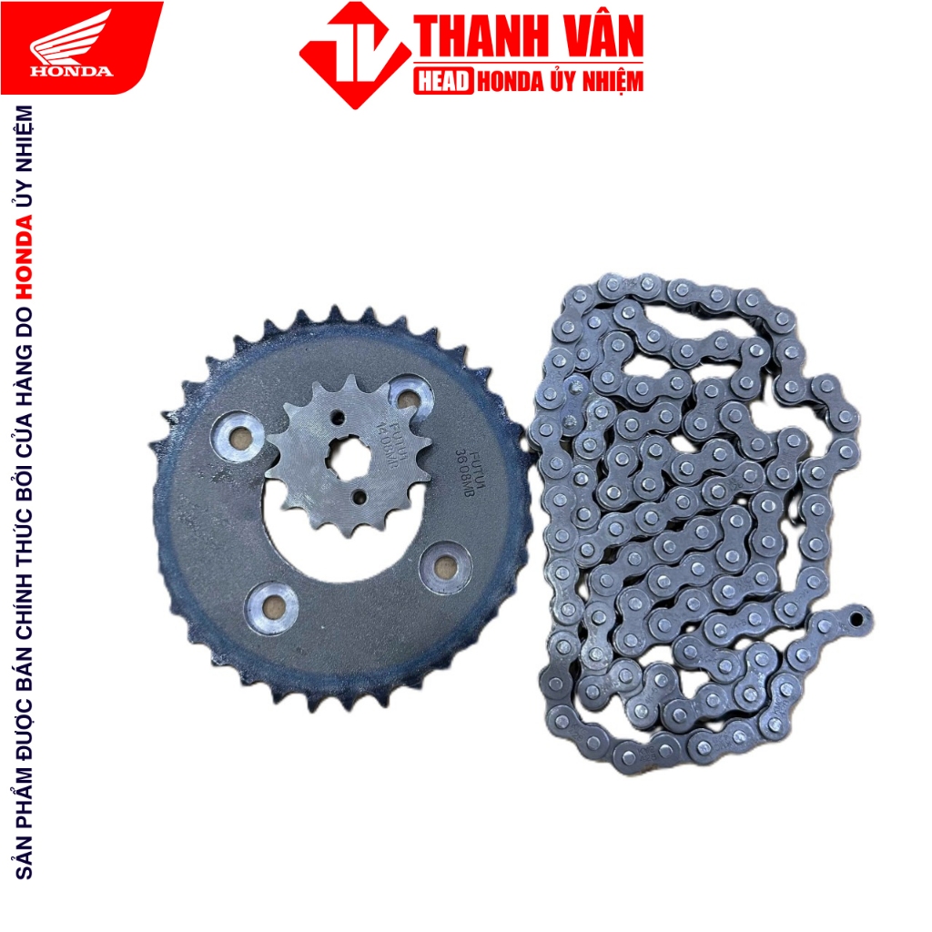Bộ Nhông Sên Dĩa Honda Chính Hãng H0640KTL640 Cho Wave Alpha 100, Wave RS 100, RSX 100, Wave S 100