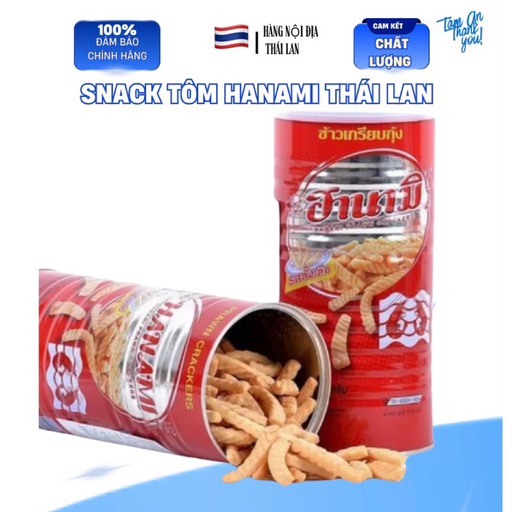 🦐 Snack Tôm Lon Hanami Thái Lan 🦐