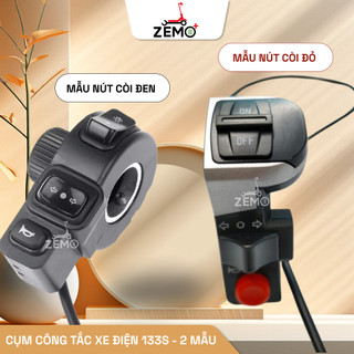  Cụm công tắc xe điện 133 chống nước đầy đủ chức năng đèn còi xinhan 