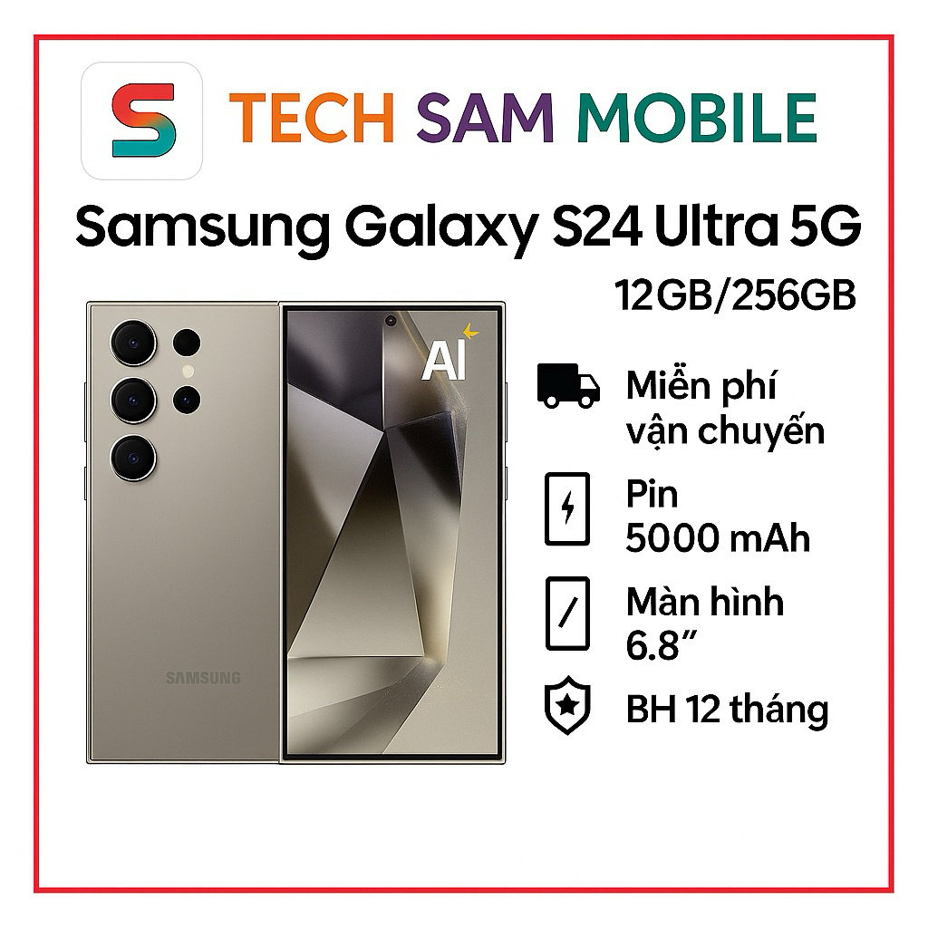 [ SẴN HÀNG ] Điện thoại Samsung Galaxy S24 Ultra 5G - 12GB/256GB