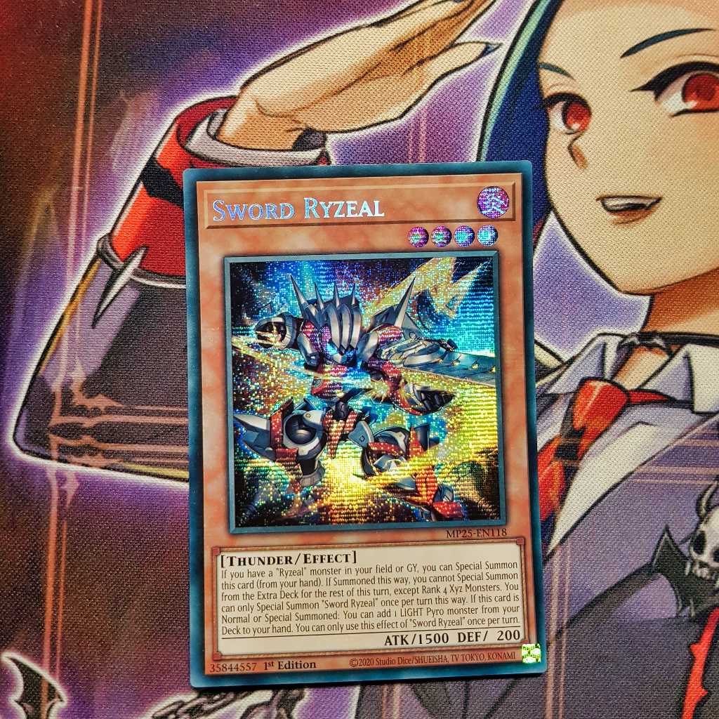 Thẻ bài Yugioh chính hãng | Sword Ryzeal | MP25 Secret Rare.