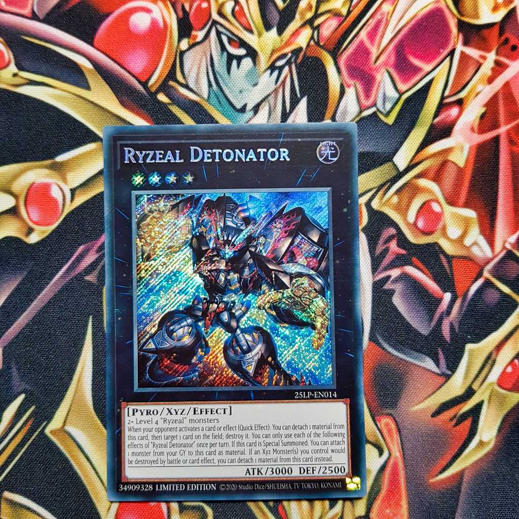 Thẻ bài Yugioh chính hãng | Ryzeal Detonator | 25LP Secret Rare.