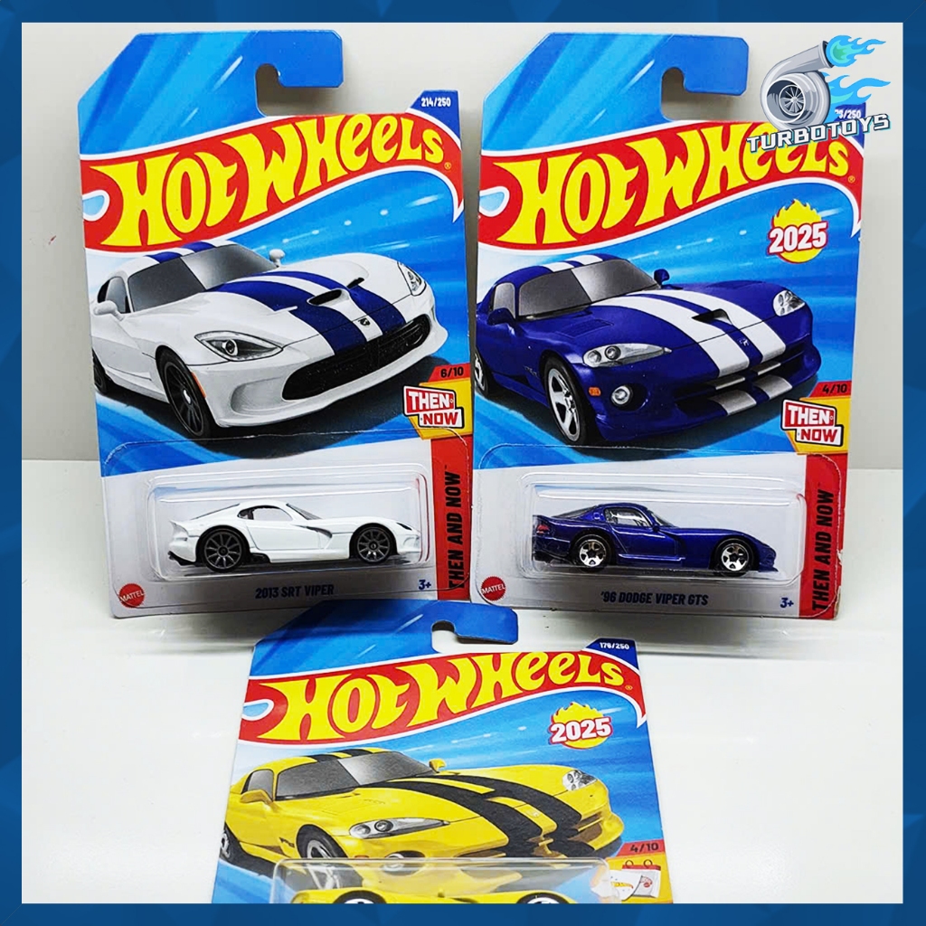 *TurboToys* Mô hình xe 1:64 Chính hãng Hotwheels DODGE VIPER GTS - Tổng hợp