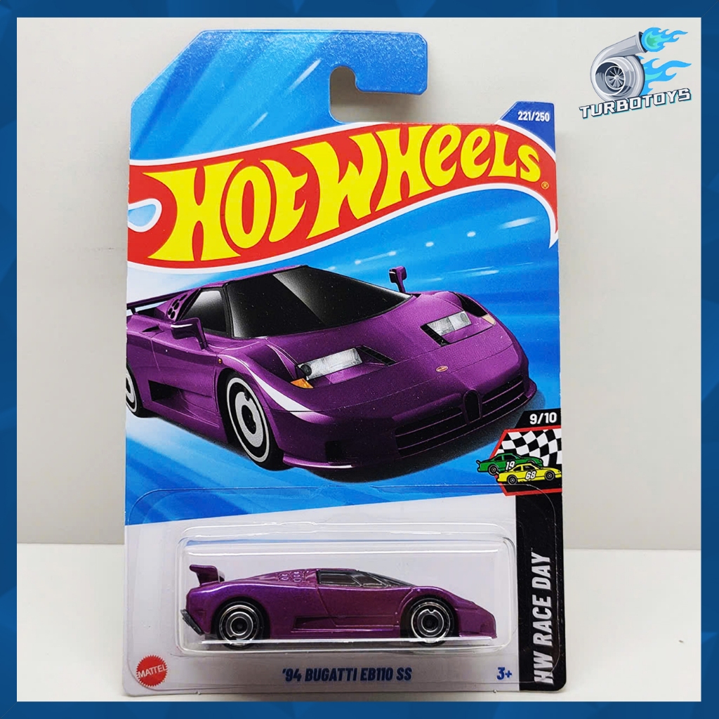 *TurboToys* Mô hình xe 1:64 Chính hãng Hotwheels BUGATTI EB110