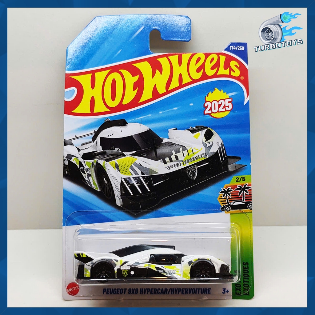 *TurboToys* Mô hình xe 1:64 Chính hãng Hotwheels PEUGEOT 9X8 HYPERCAR