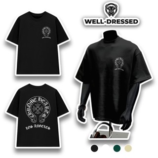  Áo Thun Chrome Heart DS01 Nam Nữ Unisex Form Rộng Oversize Cotton Cổ Tròn Tay Lỡ LUX101 