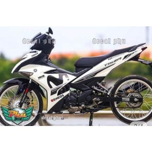 Tem exciter 150 trắng đen movi