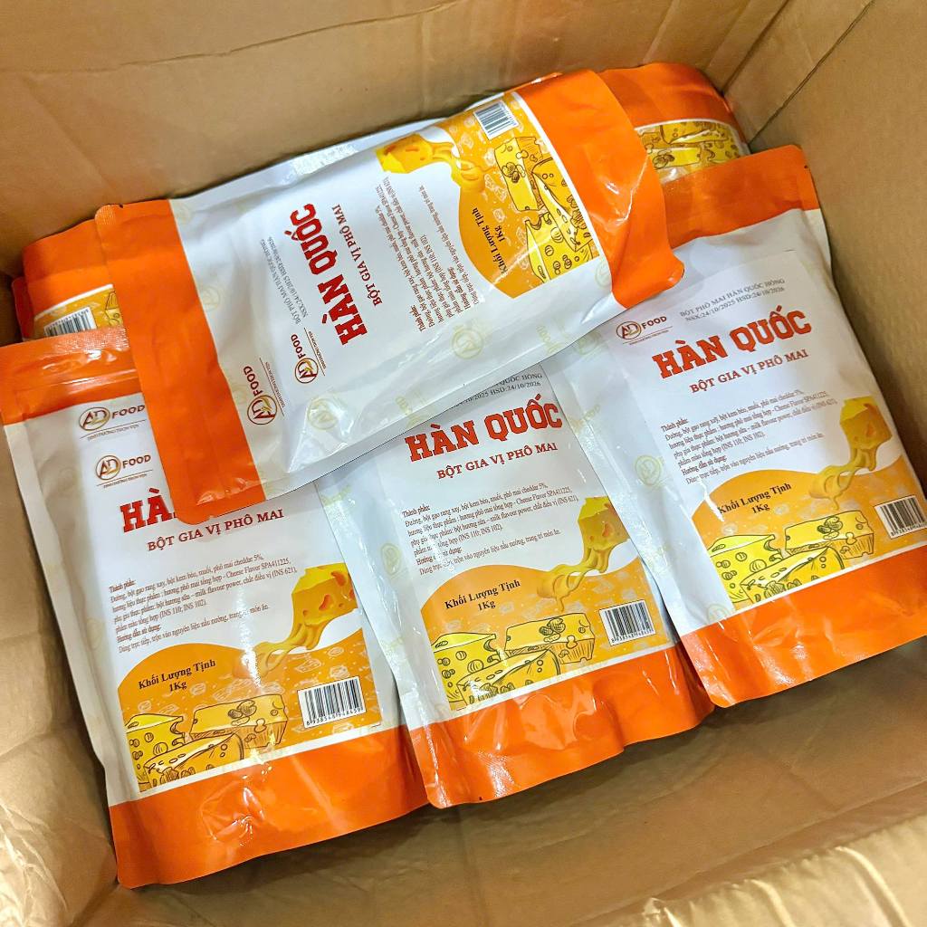 Sỉ 10Kg Bột phô mai Hàn Quốc Hồng ADFOOD
