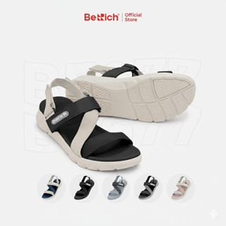  Giày Sandal Nam Nữ Unisex BeRich Quai Chéo Đế 3.5cm BE677 - Dép Quai Hậu Đi Học Êm Nhẹ 
