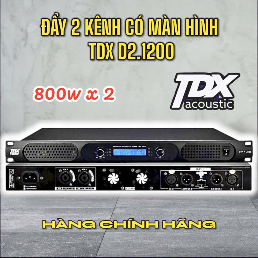 Cục đẩy công suất lớn 1u 2kenh 2000w chính hãng
