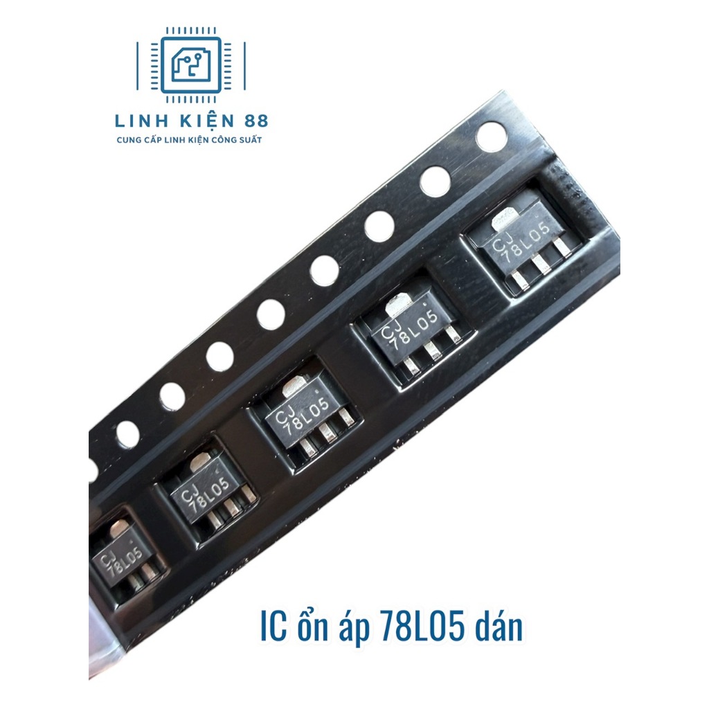 10 con IC 78L05 0.1A SOT-89 dán mới chính hãng