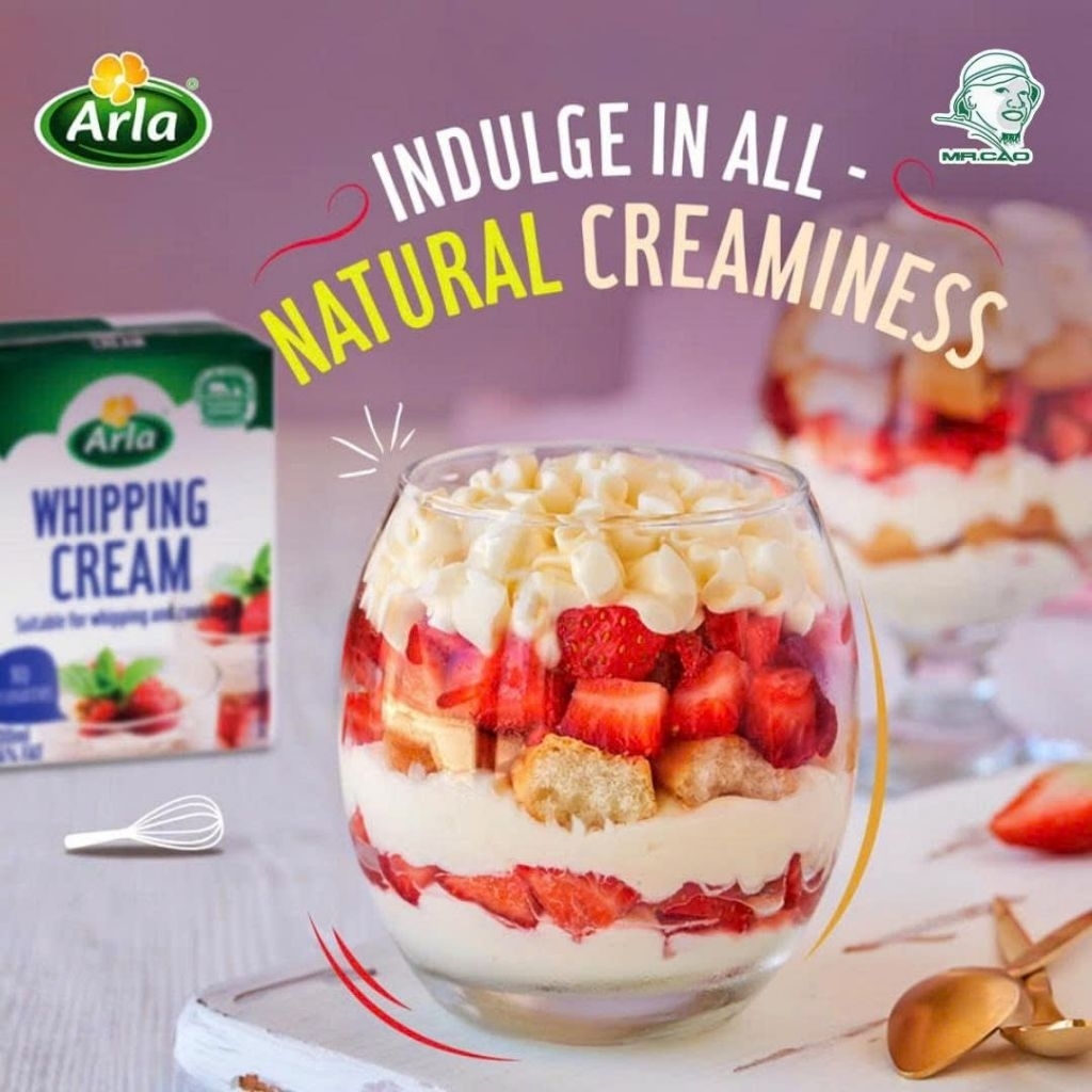 Kem sữa whipping cream Arla 200ml