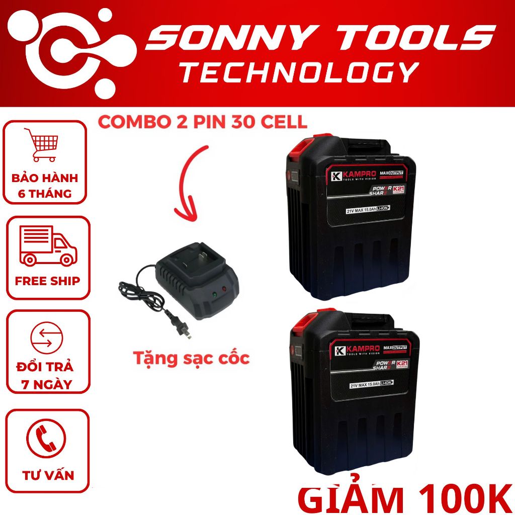 [COMBO 2 PIN 30 CELL TẶNG SẠC] - Pin 30Cell Makita 8 Mosfet Có Đèn Báo Dung Lượng Pin, Chân Pin Phổ 