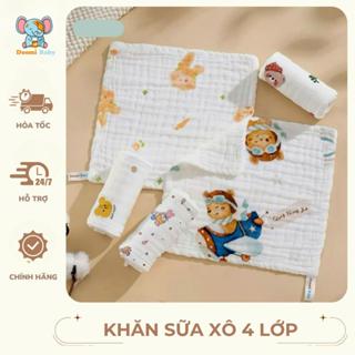   Set 10 Chiếc  Khăn Sữa 4 Lớp Xô Nhăn Không Bụi Vải Không Huỳnh Quang An Toàn Cho Bé - HT816 