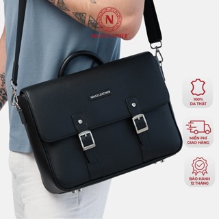 Cặp Da Công Sở Cao Cấp NHATLEATHER - Chất Liệu Da Mill Cao Cấp - NCM-047