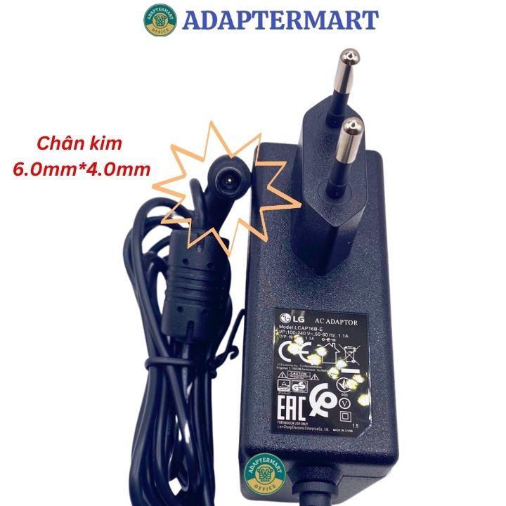 Dây nguồn màn hình máy tính LG 24MP59G-P 24MP59G 19v 1.3a - bảo hành 1 năm