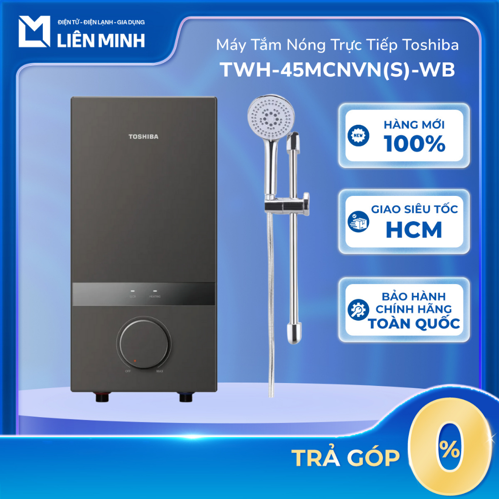 TWH-45MCNVN(W)-WB || TWH-45MCNVN(S)-WB - Máy Tắm Nóng Trực Tiếp Toshiba TWH-45MCNVN [GIÁ MÁY][SHIP 0