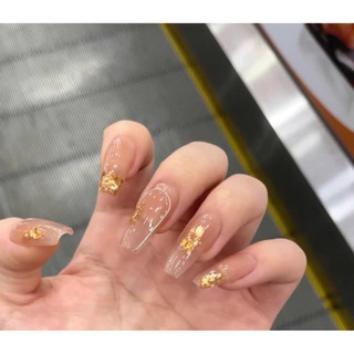 Set giấy bạc ẩn gel, giấy nhún nail trang trí móng