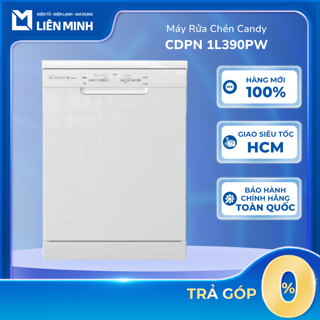 [Shopee - Lắp đặt 0Đ HN HCM] CDPN 1L390PW | CDPN 4D620PW/E | CDPN 4D620PX/E - Máy Rửa Chén Candy