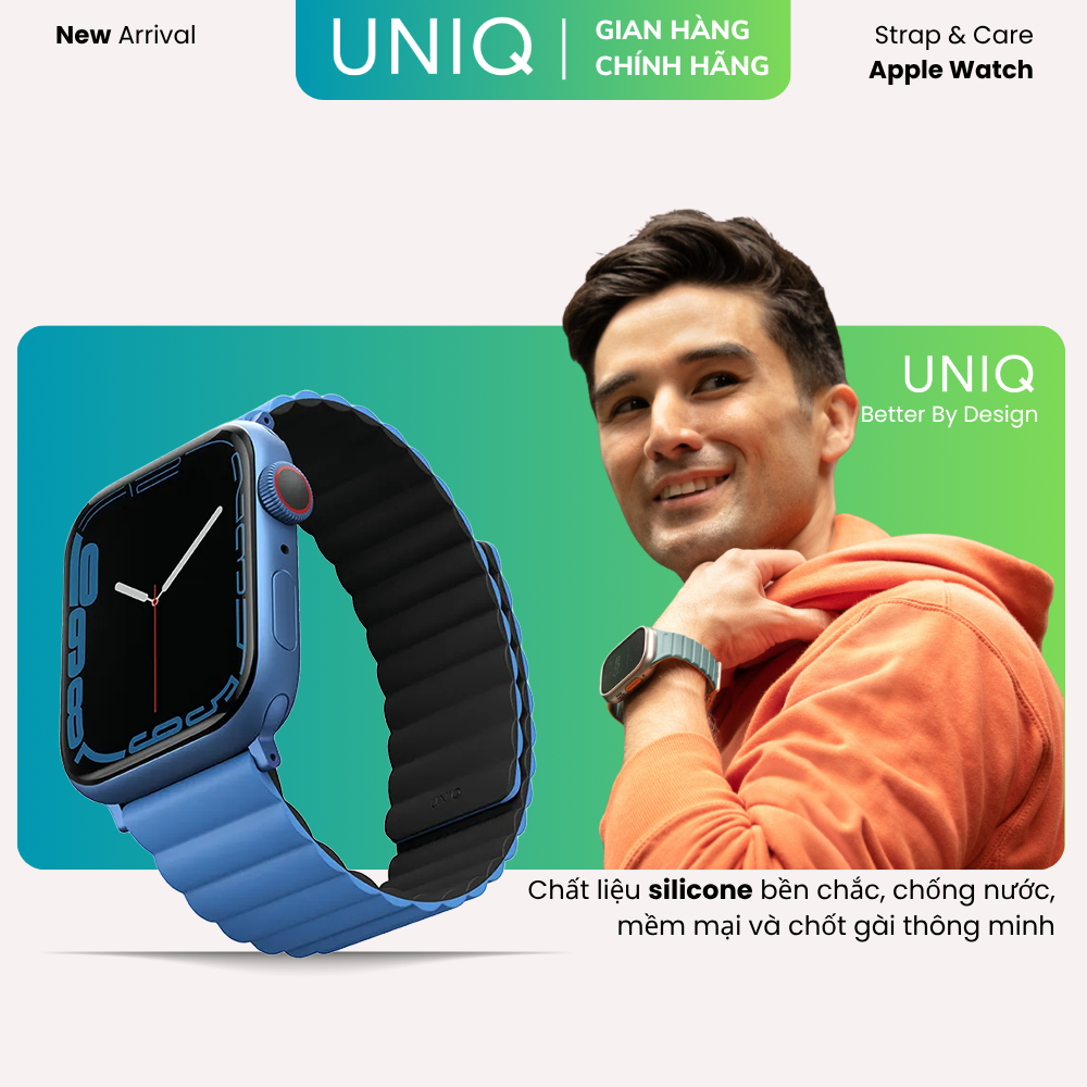 Dây Đeo Apple Watch UNIQ Revix Reversible Magnetic Strap (42/44/45mm)