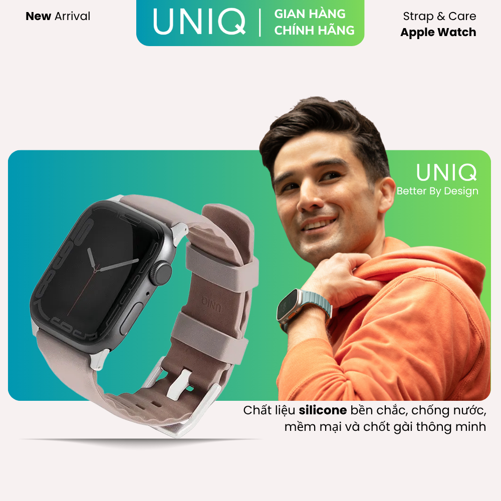 Dây Đeo UNIQ Linus Airosoft dành cho Apple Watch  (38/40/41mm) - Silicon Cao Cấp