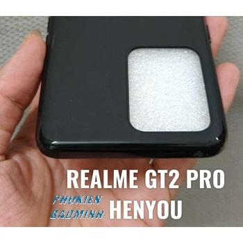 [REALME GT2 PRO] Ốp lưng silicon dẻo đen cao cấp Henyou
