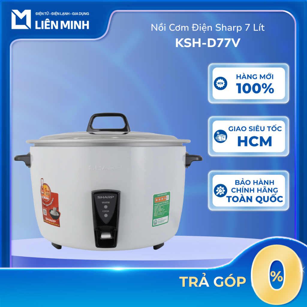 KSH-D77V - Nồi Cơm Điện Sharp 7 Lít D77V 