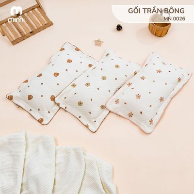 Gối cho bé sơ sinh Ualarogo Minni chần bông mềm mại chống giật mình ngủ ngon sâu giấc 0026