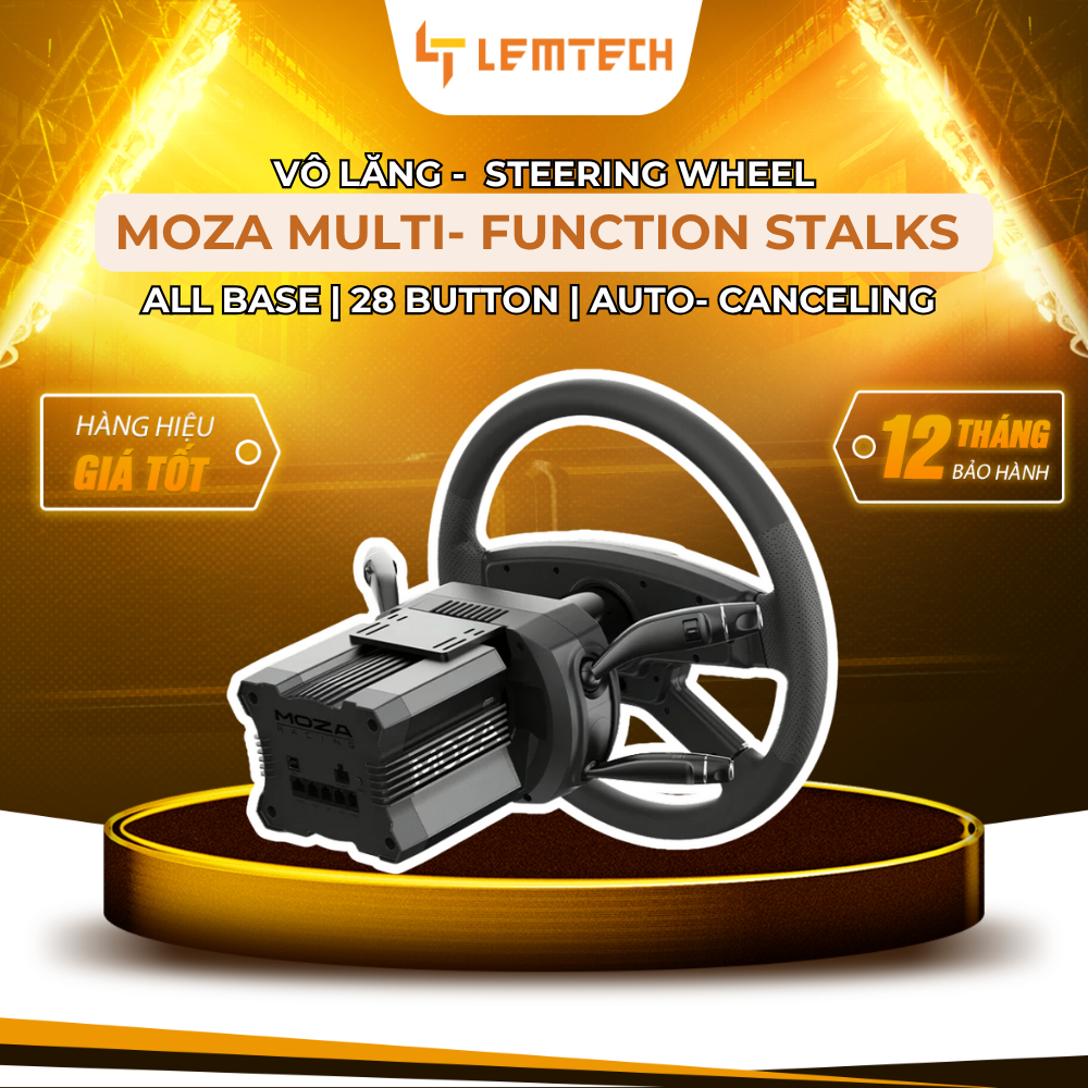 MOZA Multi-function Stalks – Phụ Kiện Cần Điều Khiển Đa Năng Cao Cấp Cho Sim Racing