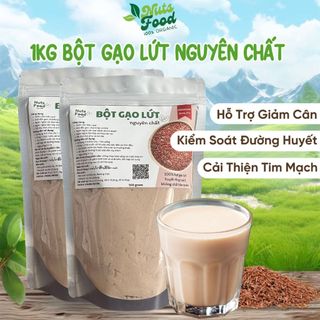  Túi 1kg bột gạo lứt giảm cân nguyên chất Nuts Food uống liền lợi sữa cho mẹ detox thanh lọc cơ thể 