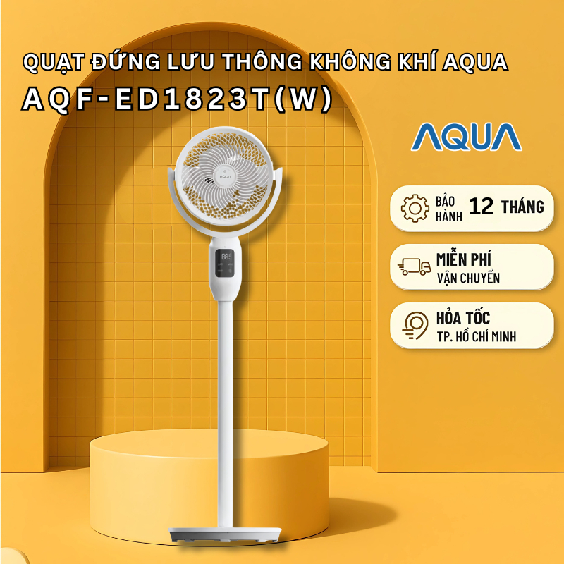 Quạt đứng lưu thông không khí AQUA ED1823T(W) - Bảo hành chính hãng