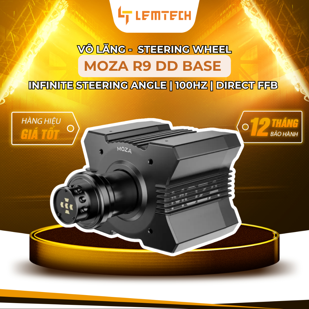 MOZA R9 V3 Wheel Base – Đế Direct Drive Cao Cấp 9Nm Cho Sim Racing