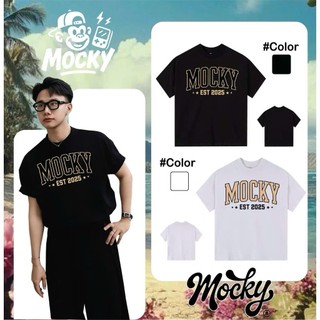 Áo Thun Boxy Mocky Club EST 2025 Streetwear Hàng Thun Cotton 2 Chiều Cao Cấp - MOC010
