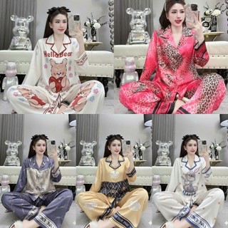  ĐỒ BỘ NỮ TAY DÀI QUẦN DÀI MẶC Ở NHÀ CHẤT VẢI LỤA LATIN TƠ TẰM SIÊU MỀM MỊN 
