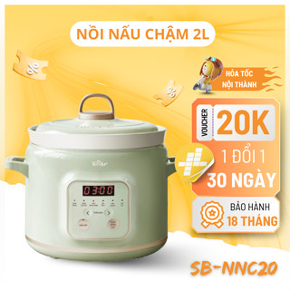 Nồi Nấu Chậm Bear 2l 6 Chức Năng Nấu Bảo Hành Chính Hãng 18 Tháng Bản Tiếng Việt SB-NNC20