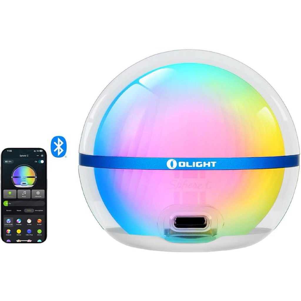 OLIGHT SPHERE C QUẢ CẦU ÁNH SÁNG ĐIỀU KHIỂN QUA ỨNG DỤNG.