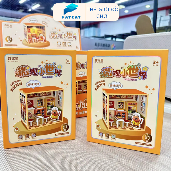 Đồ Choi Mô Hình Nhà Lắp Ghép 3D Bằng xốp- Nhà Búp Bê Tự Lắp Ráp Sáng Tạo Cho Bé